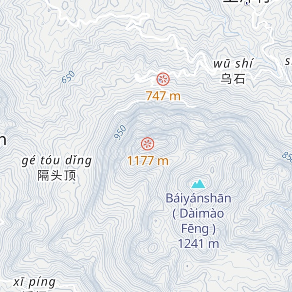 Map of Qílín Fēng
