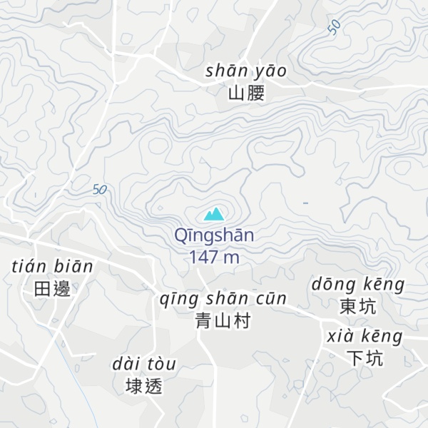 Map of Qīngshān