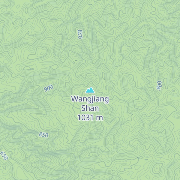 Map of Wangjiang Shan