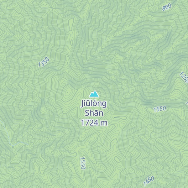 Map of Jiǔlóng Shān