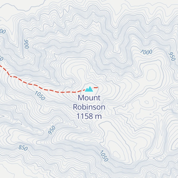 Map of Mount Robinson