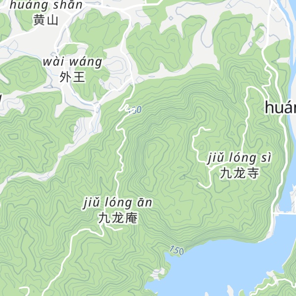 Map of Jiǔlóng Shān