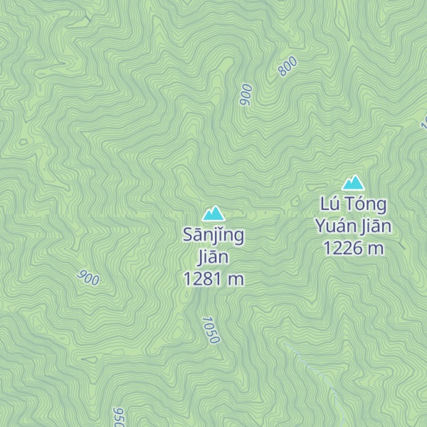 Map of Sānjǐng Jiān