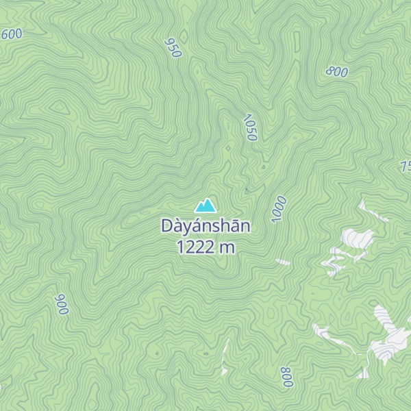 Map of Dàyánshān