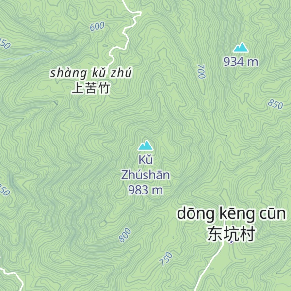 Map of Kǔ Zhúshān