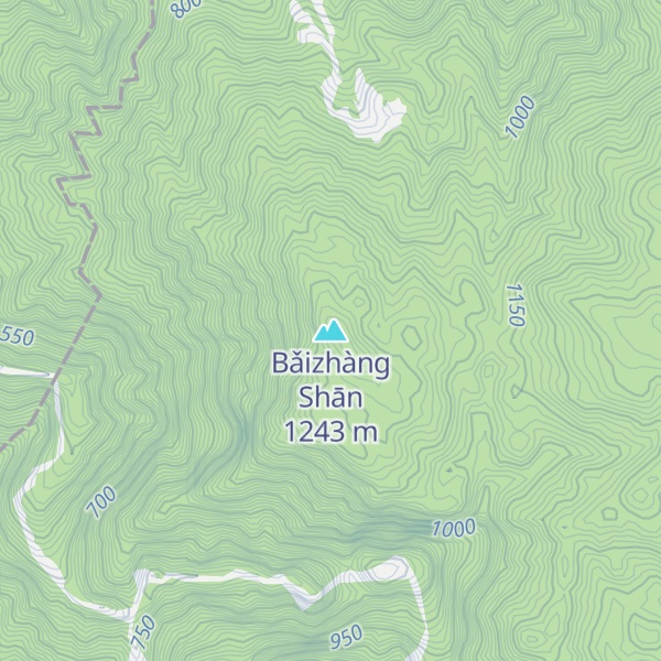 Map of Bǎizhàng Shān