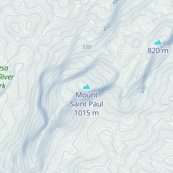 Map of Mount Saint Paul