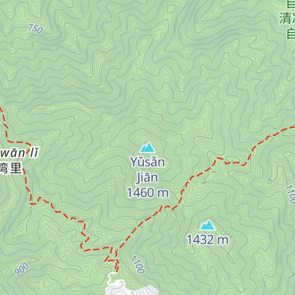 Map of Yǔsǎn Jiān