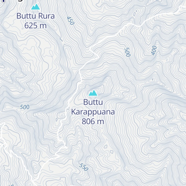 Map of Buttu Karappuana