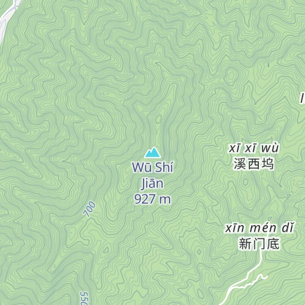 Map of Wū Shí Jiān