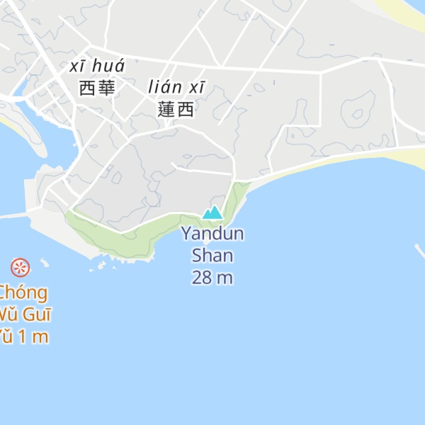 Map of Yandun Shan