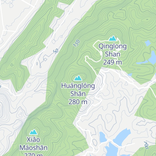 Map of Huánglóng Shān
