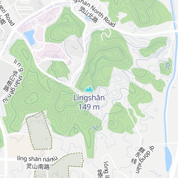 Map of Língshān