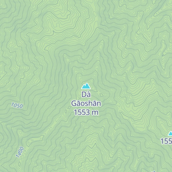 Map of Dà Gāoshān