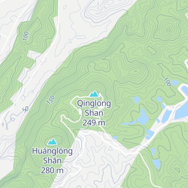 Map of Qinglong Shan