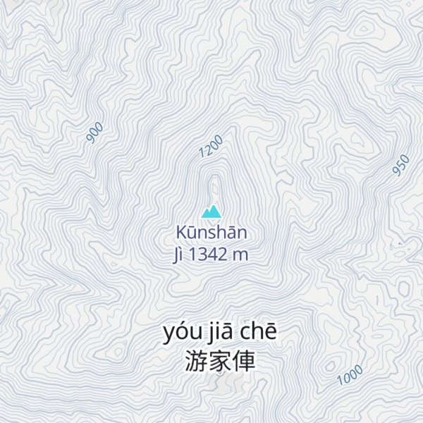 Map of Kūnshān Jì