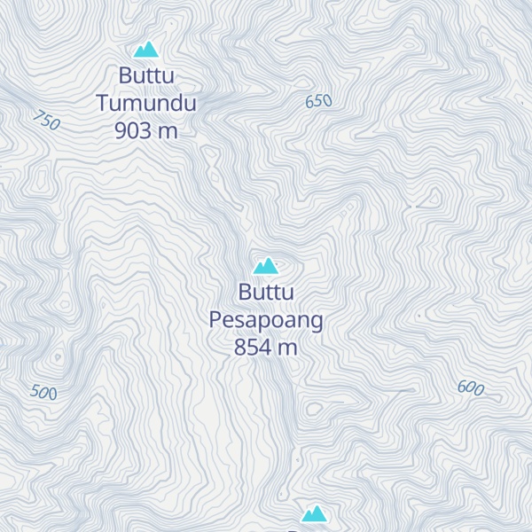 Map of Buttu Pesapoang