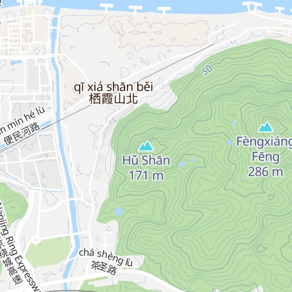 Map of Hǔ Shān