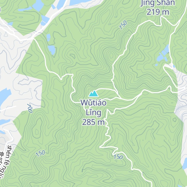 Map of Wǔtiáo Lǐng