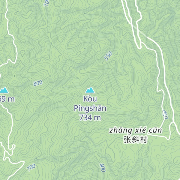Map of Kòu Píngshān