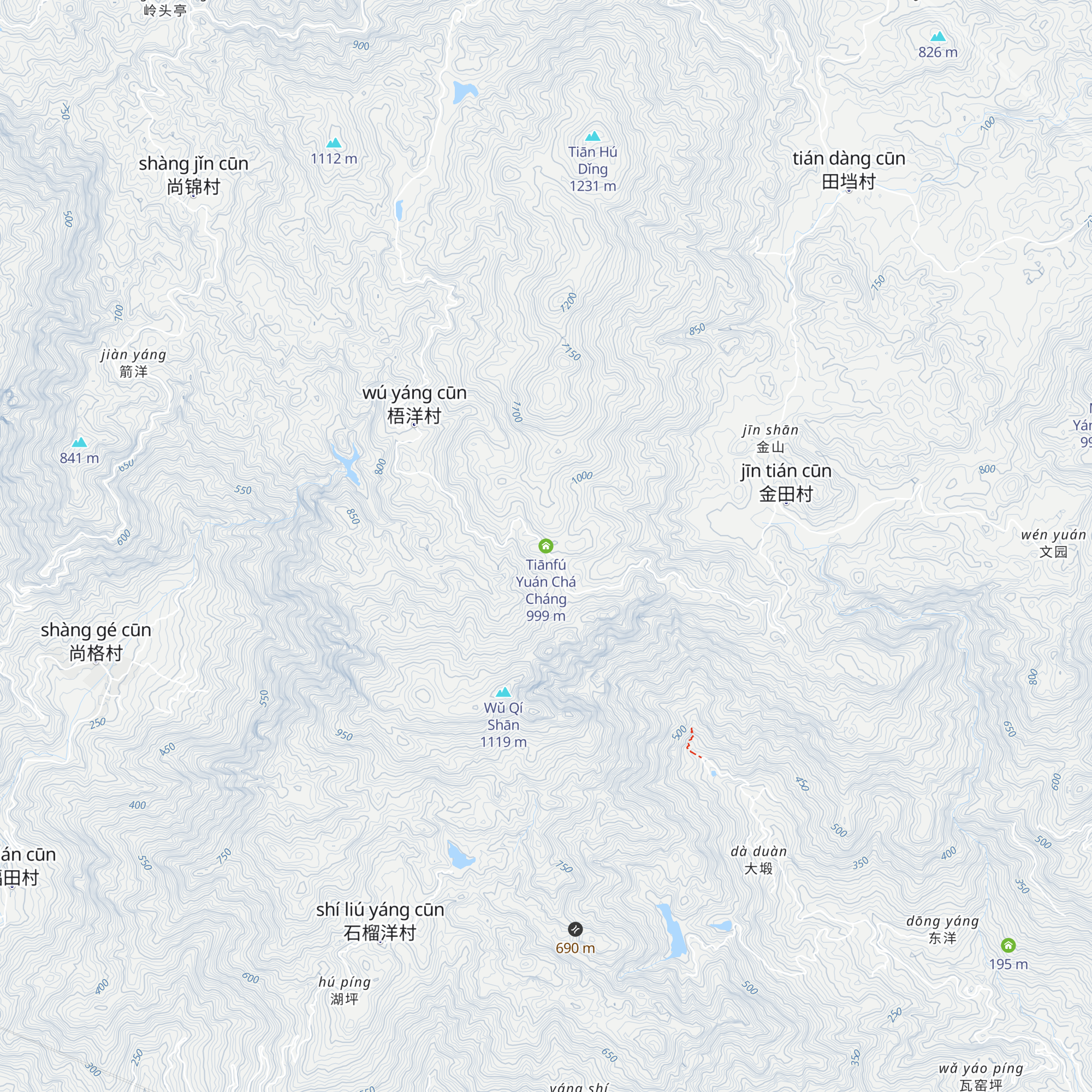 Tiānfú Yuán Chá Cháng map