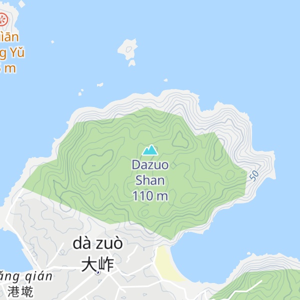 Map of Dazuo Shan