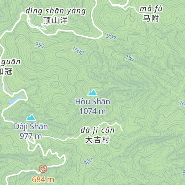 Map of Hòu Shān