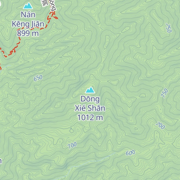 Map of Dōng Xié Shān