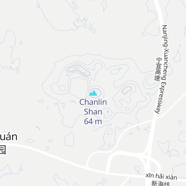 Map of Chanlin Shan