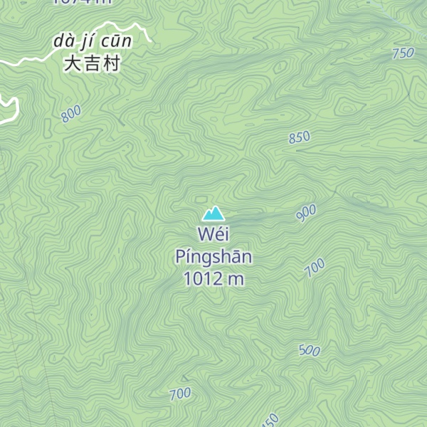 Map of Wéi Píngshān