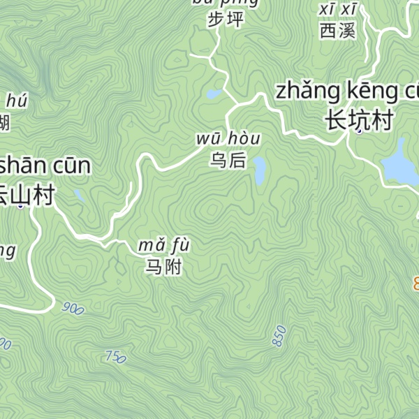 Map of Tiānchí Shān