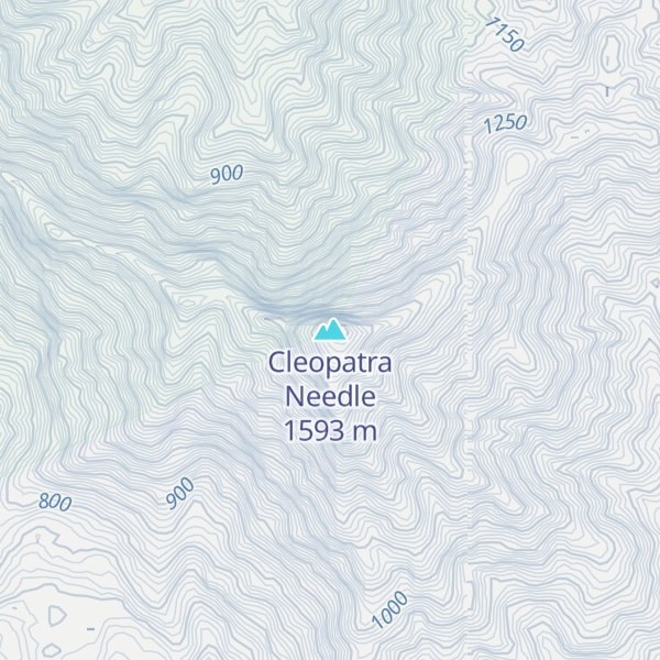 Map of Cleopatra Needle
