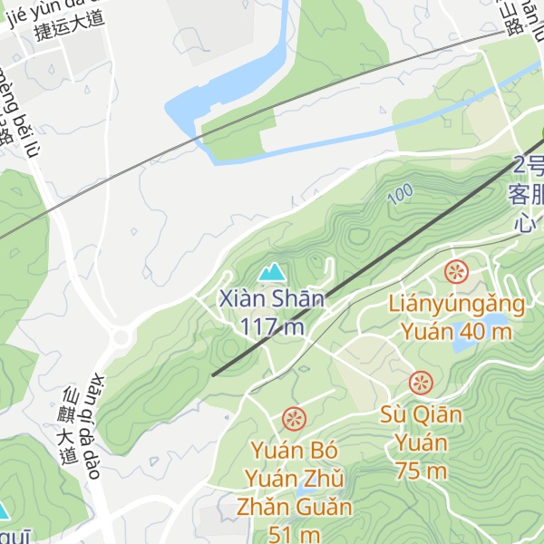 Map of Xiàn Shān