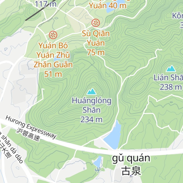 Map of Huánglóng Shān