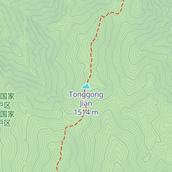 Map of Tonggong Jian