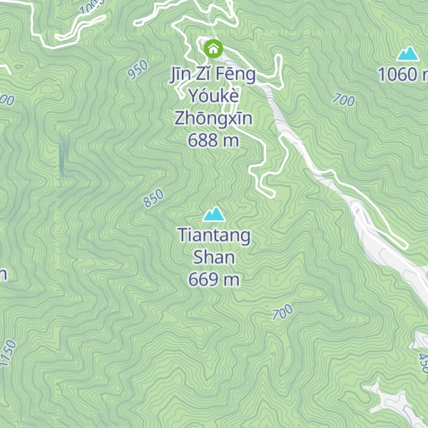 Map of Tiantang Shan