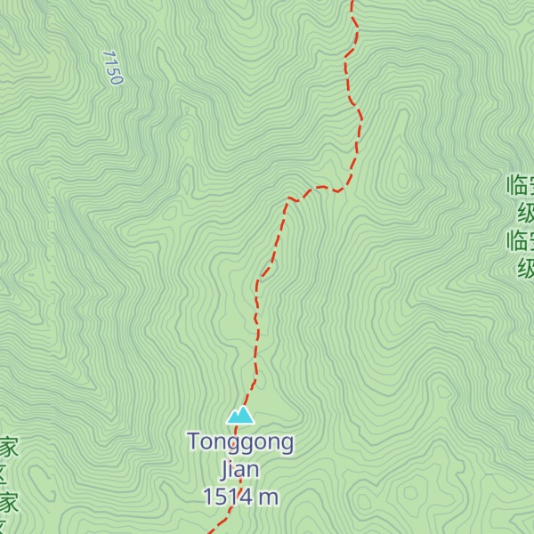 Map of Tonggongjian