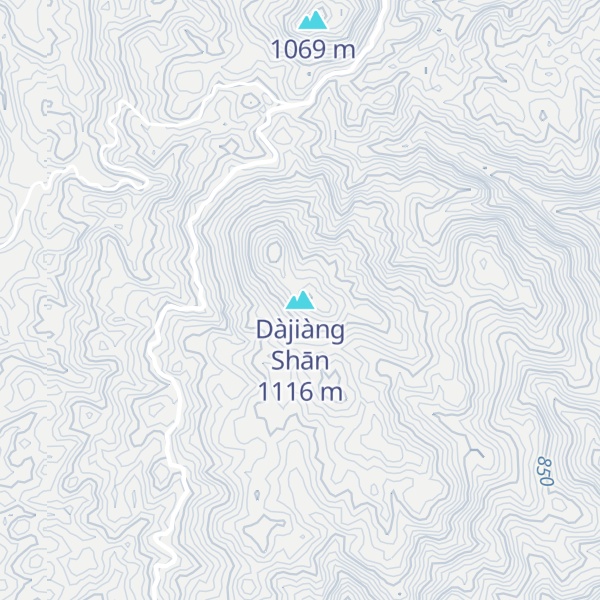 Map of Dàjiàng Shān