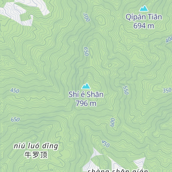 Map of Shí é Shān