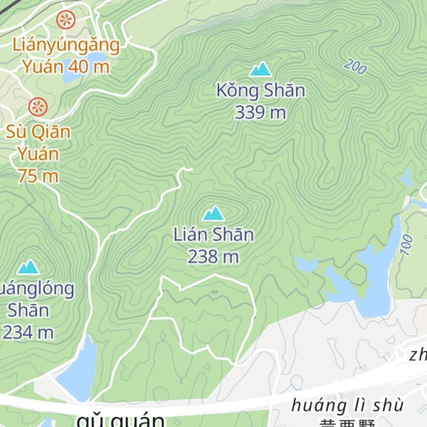 Map of Lián Shān