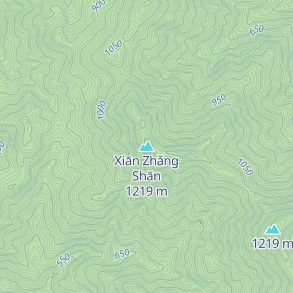 Map of Xiān Zhǎng Shān