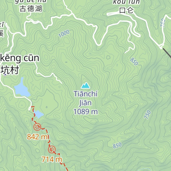 Map of Tiānchí Jiān