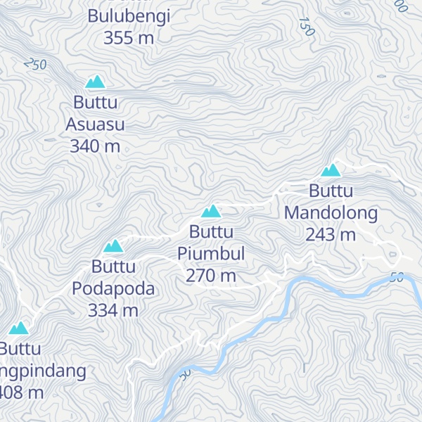 Map of Buttu Piumbul