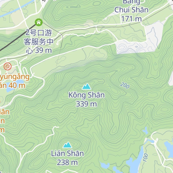 Map of Kǒng Shān