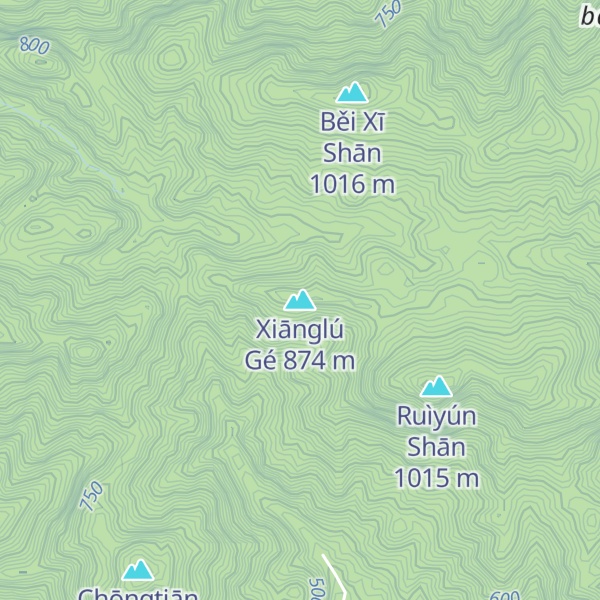 Map of Xiānglú Gé