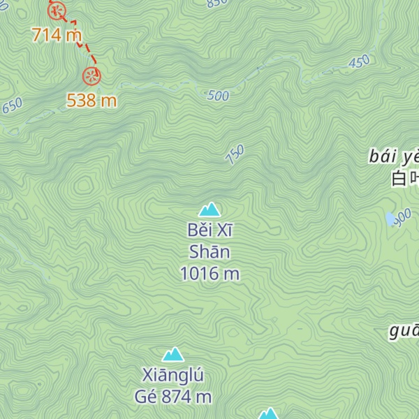Map of Běi Xī Shān