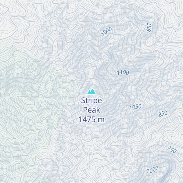 Map of Stripe Peak