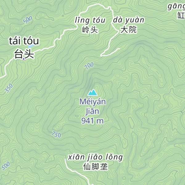 Map of Méiyán Jiān