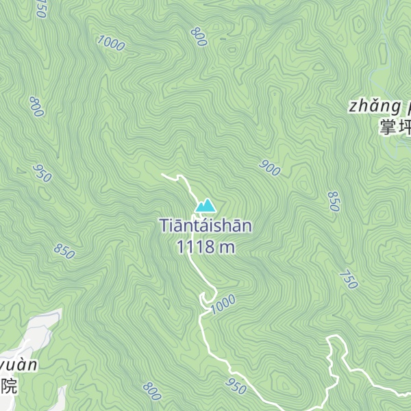 Map of Tiāntáishān