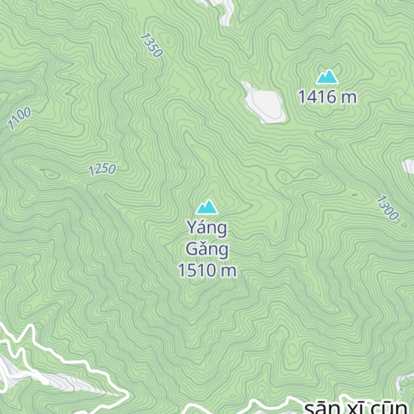 Map of Yáng Gǎng